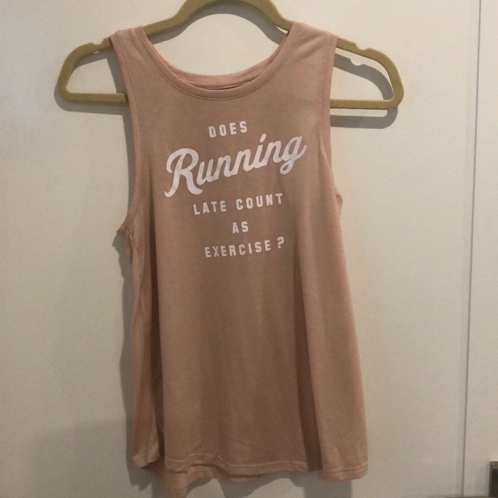Rose gold tank top